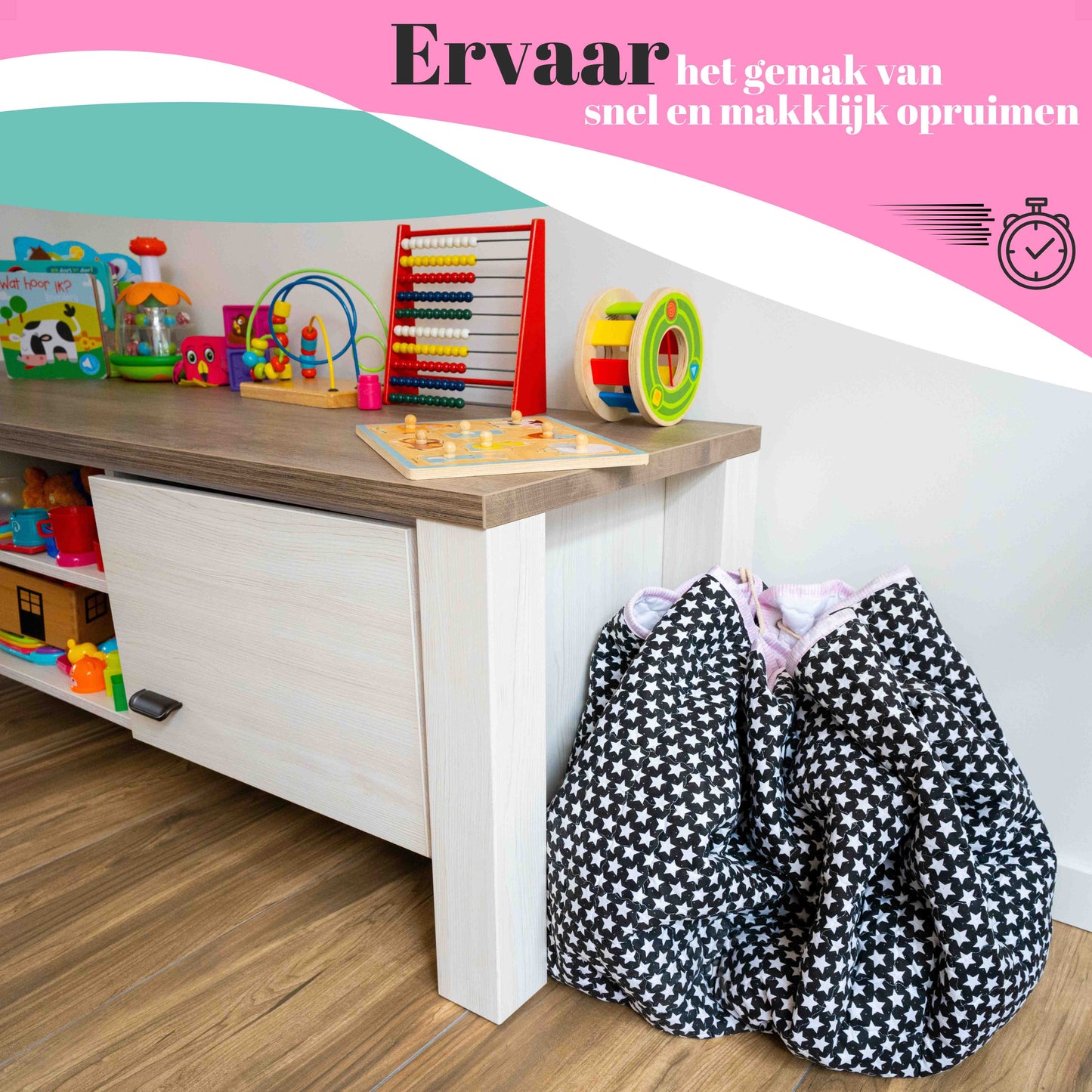 2-in-1 Speelkleed voor Baby/Peuter & Kind - Roze