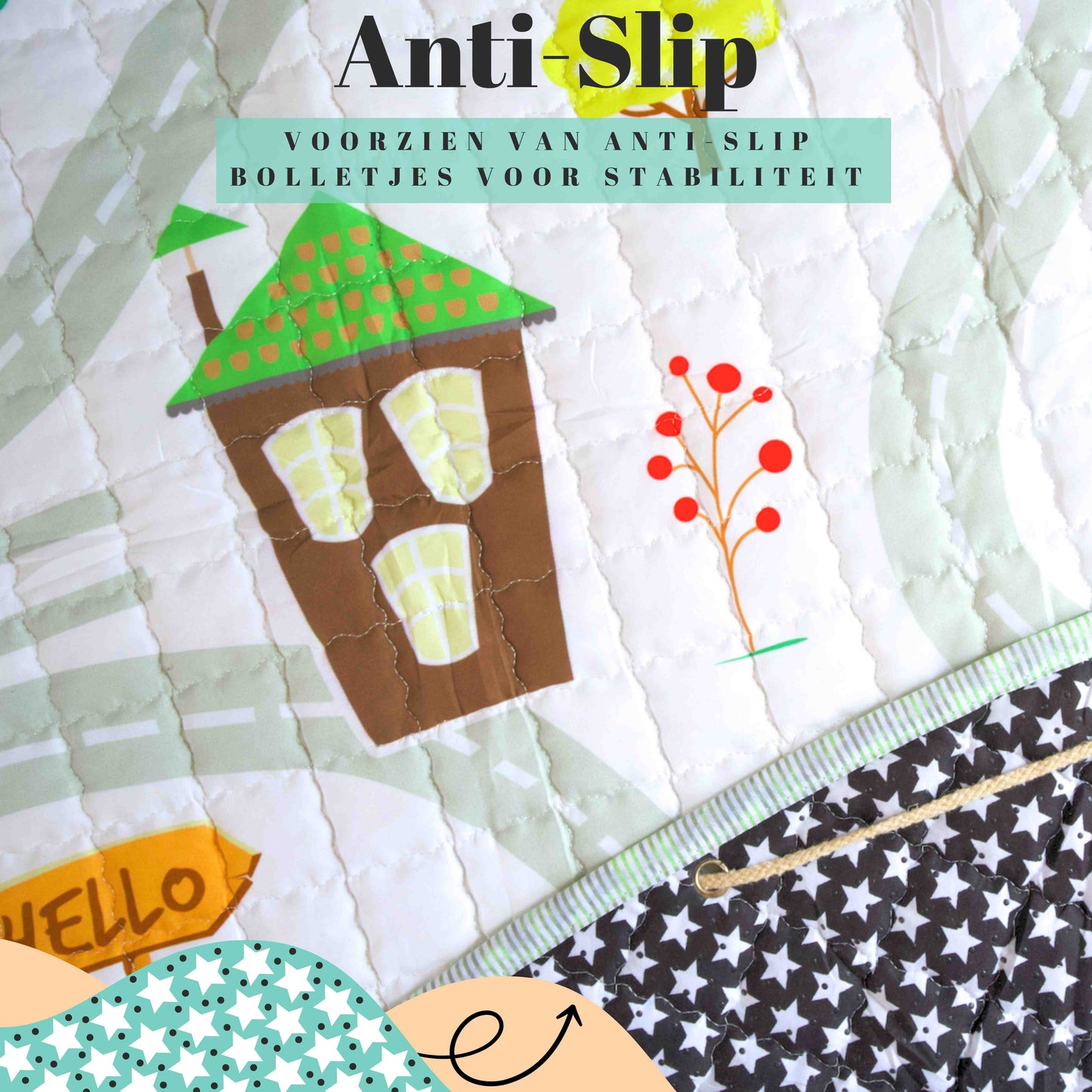 2-in-1 Speelkleed voor Baby/Peuter & Kind - Wit