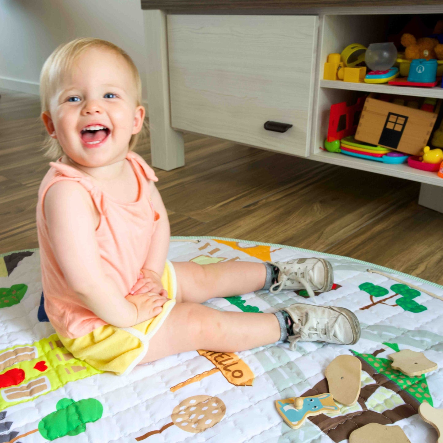 2-in-1 Speelkleed voor Baby/Peuter & Kind - Wit