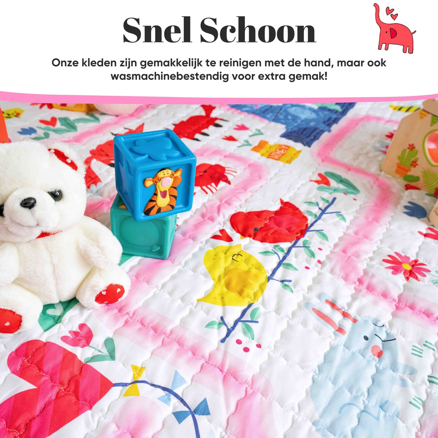 2-in-1 Speelkleed voor Baby/Peuter & Kind - Roze