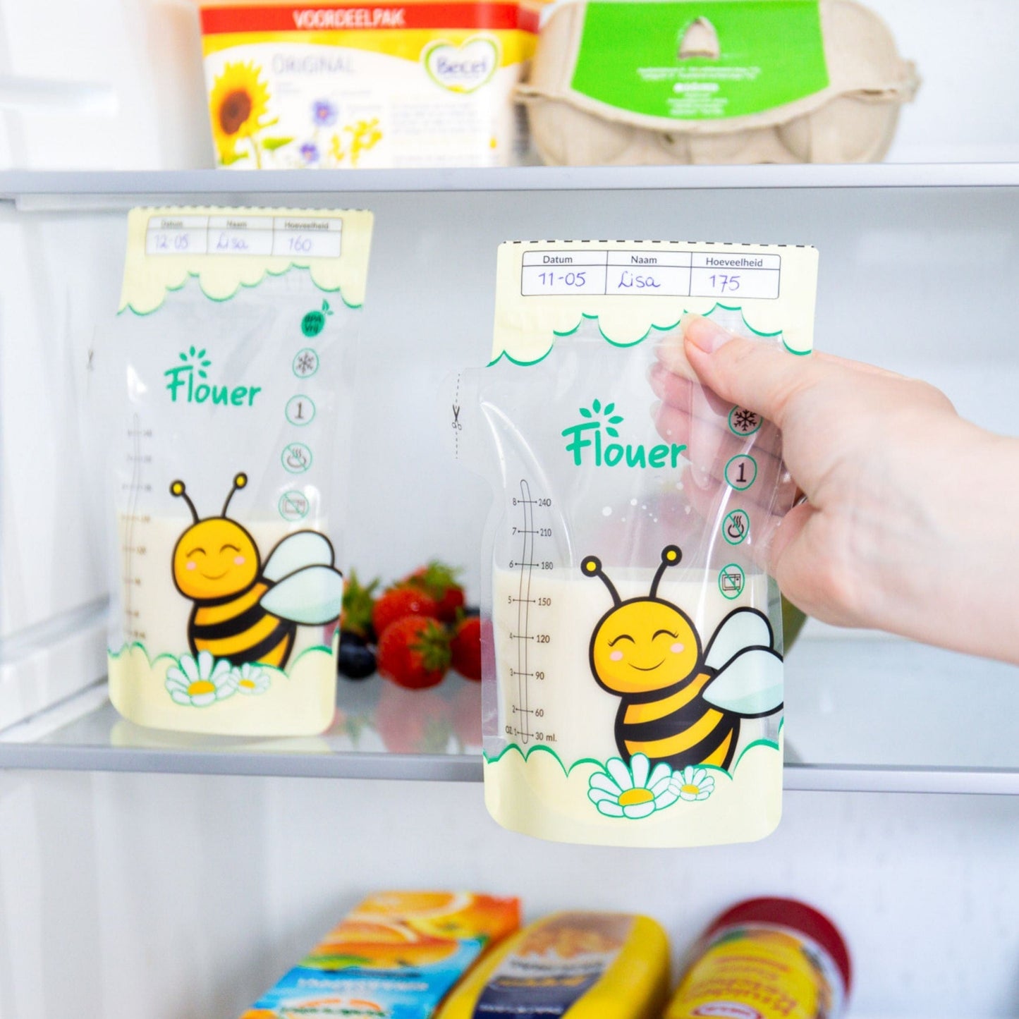 Breast Milk Storage Bags - Breastfeeding Pouches - 100 Pieces