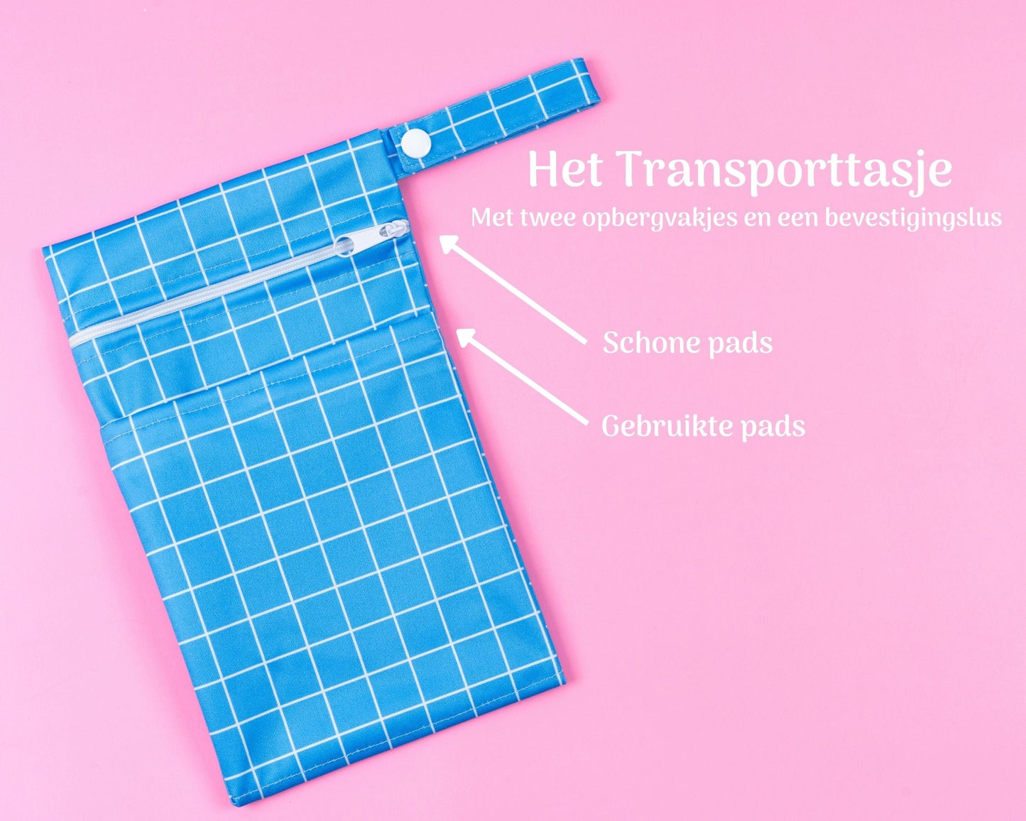 Wasbare Zoogcompressen Antislip - Inclusief Transporttasje en Waszakje - 12 Stuks