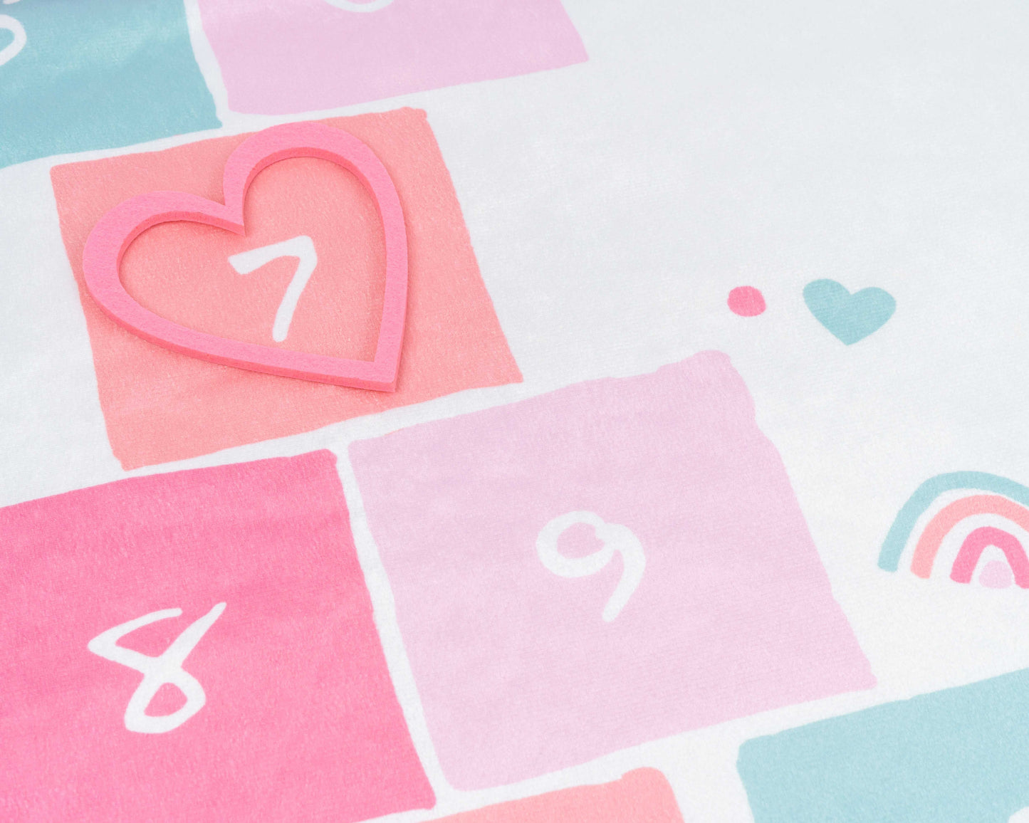 Hopscotch Milestone Blanket - Baby Milestone Blanket - Baby Shower Gift - Girl