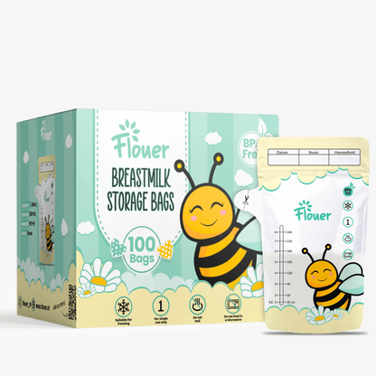 Breast Milk Storage Bags - Breastfeeding Pouches - 100 Pieces